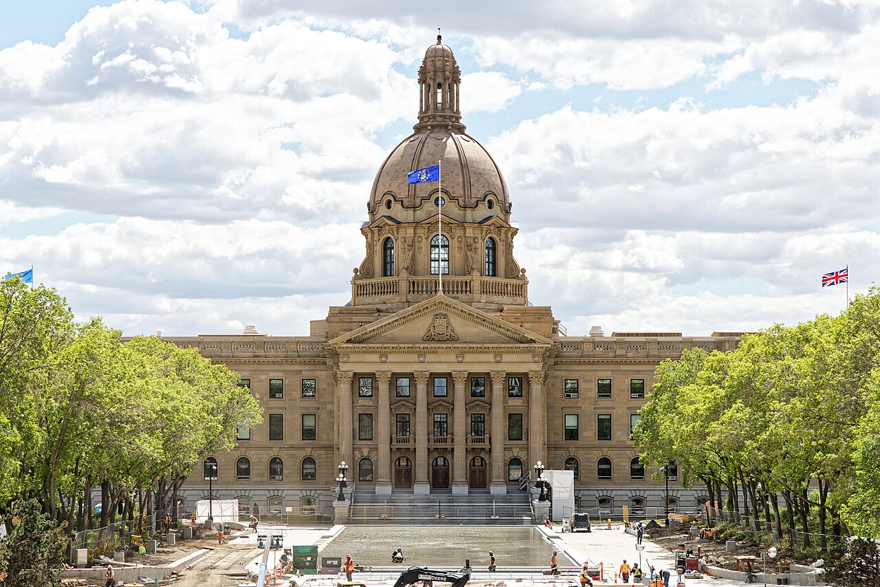 Alberta Legislature Building in Edmonton, Alberta, Canada