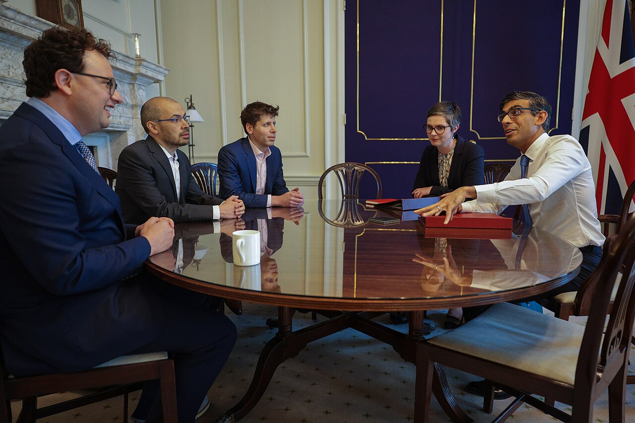 Dario Amodei, CEO of Anthropic, meeting with the Prime Minister in 10 Downing Street