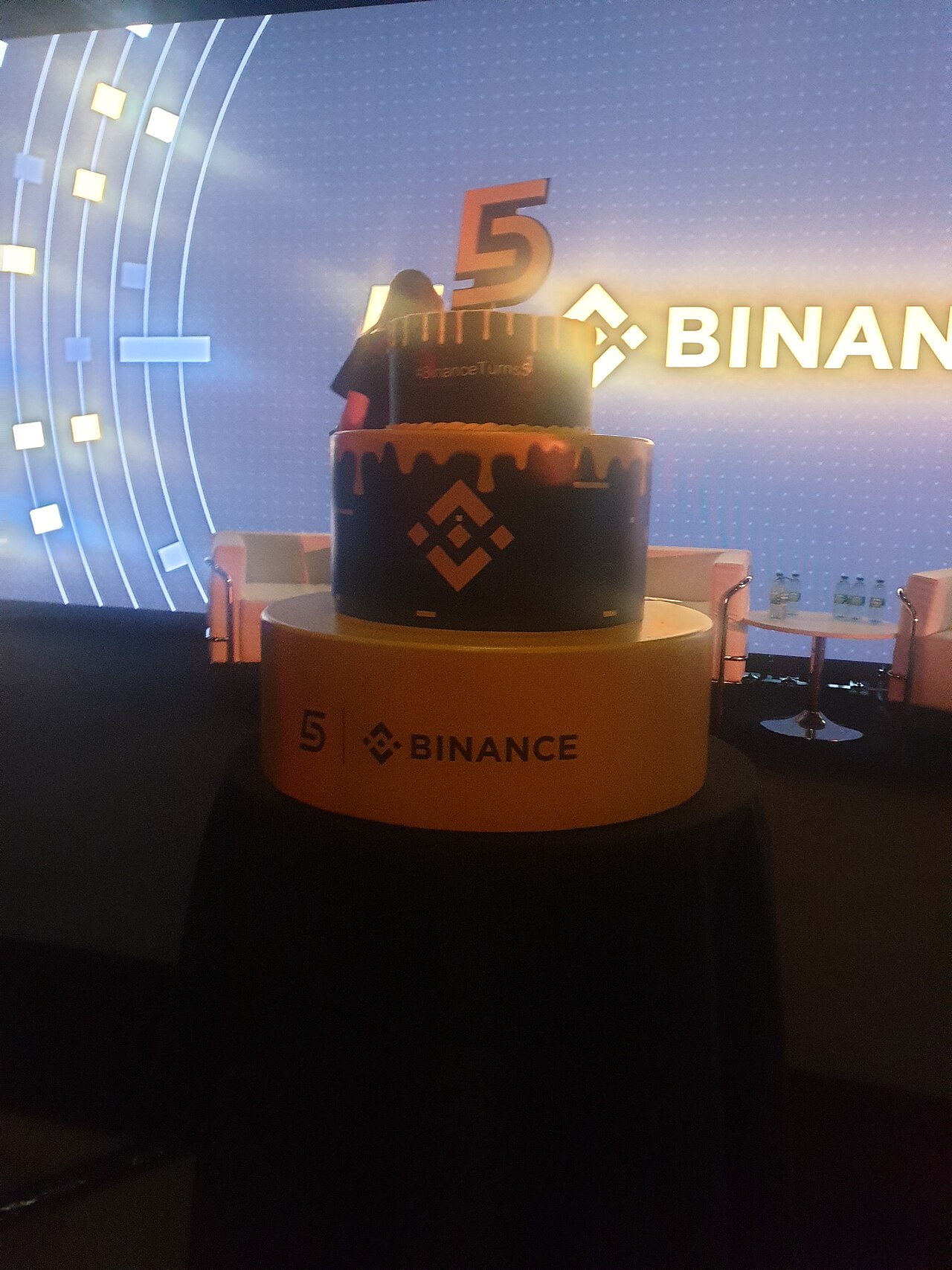 Binance cake in Paris