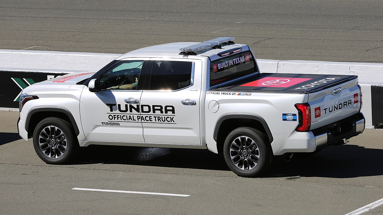 The official pace truck for the 2022 DoorDash 250 at Sonoma.