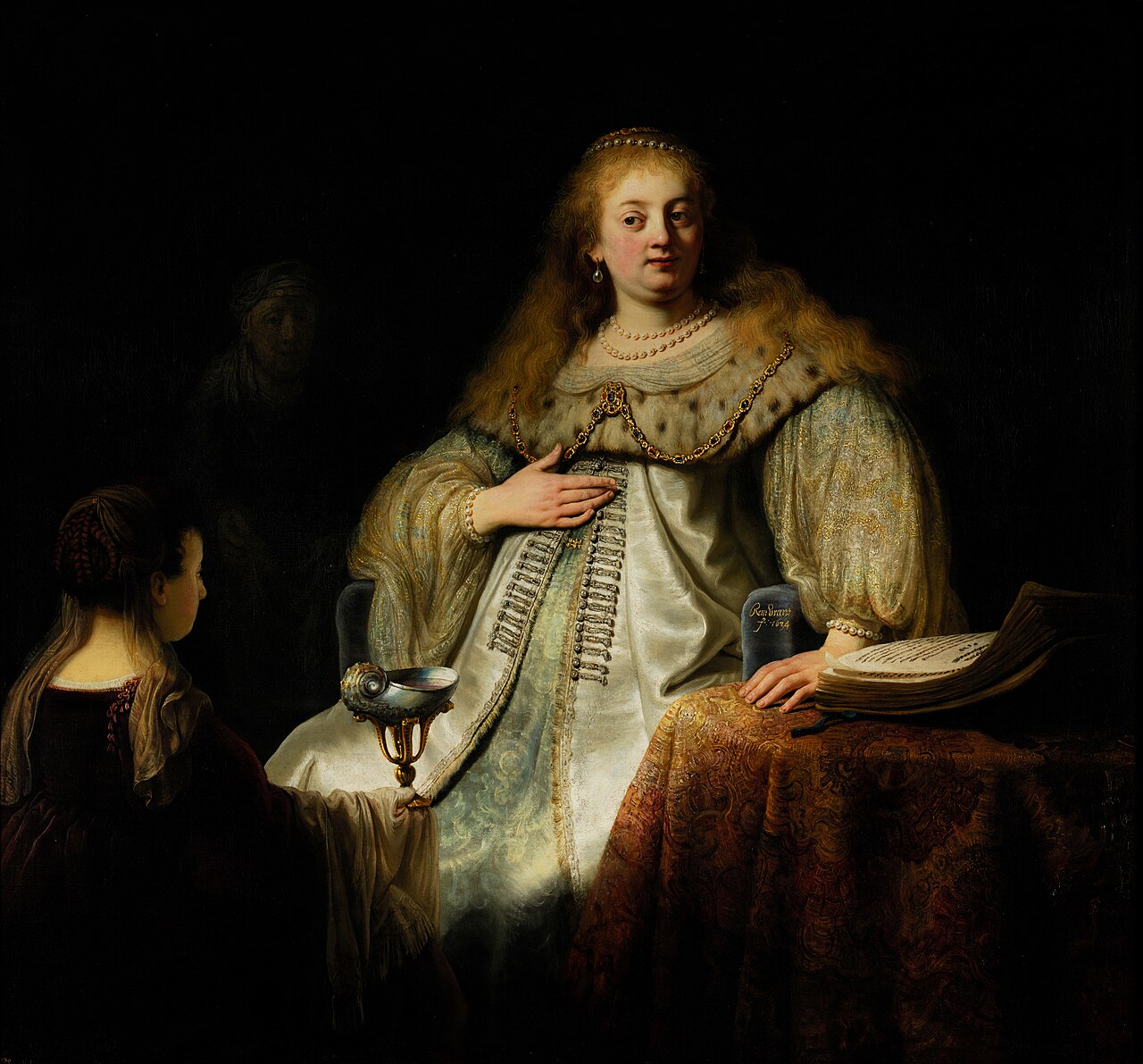 Context Wikimedia image: Judith at the Banquet of Holofernes (previously known as Artemisia), by Rembrandt, from Prado in Google Earth