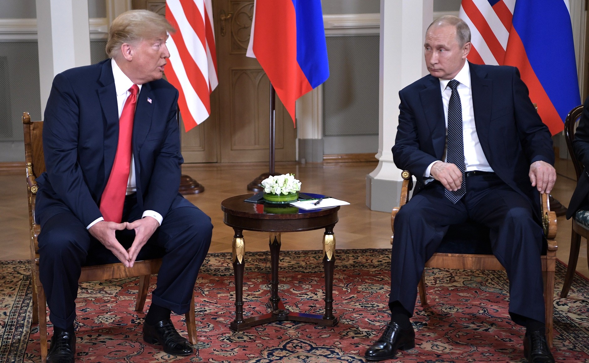 US President Donald Trump and Russian President Vladimir Putin in Helsinki