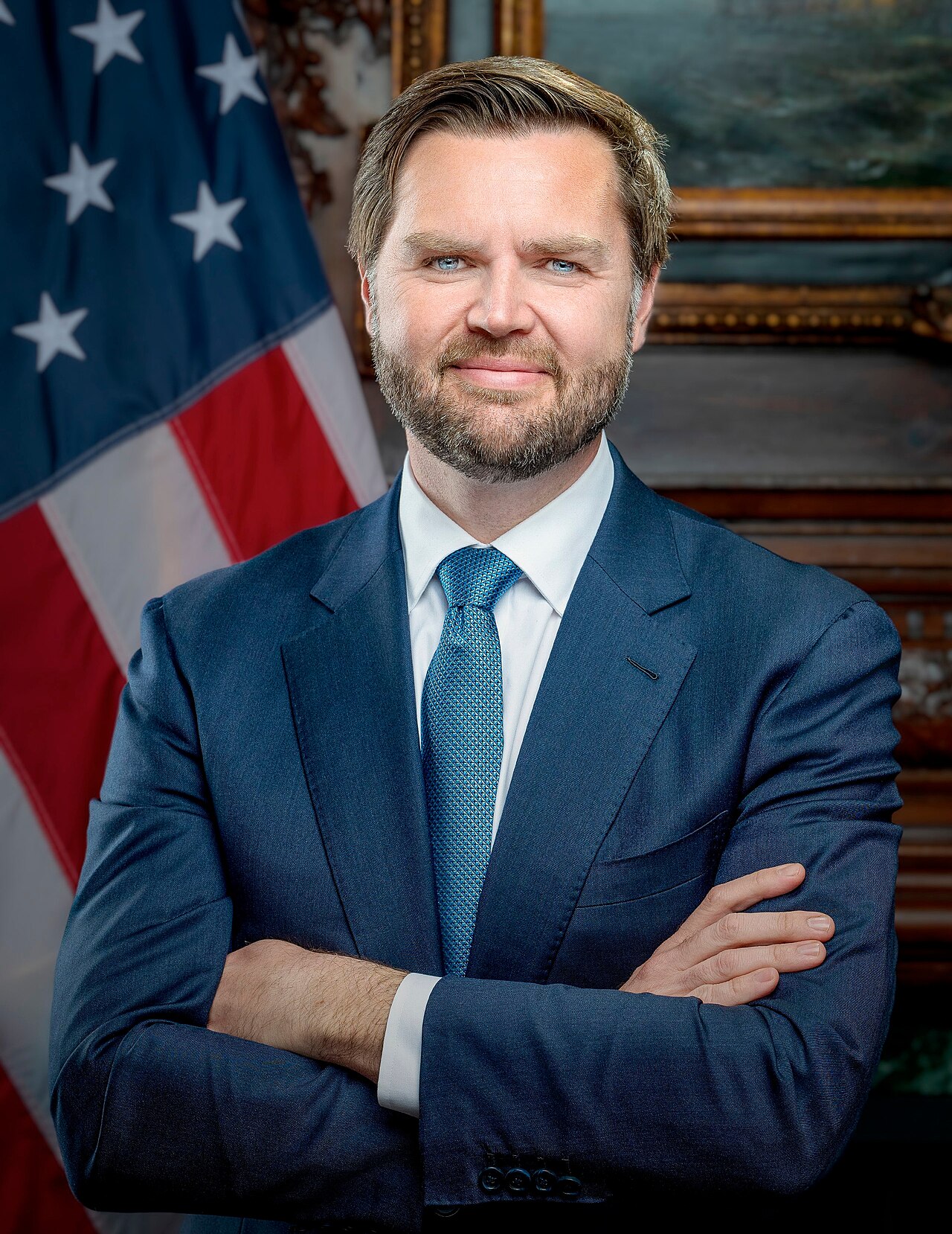 Official Portrait of JD Vance in January 2025